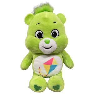 Care Bears Green Do Your Best Bear Plush 2021 Kite Belly Badge 9in